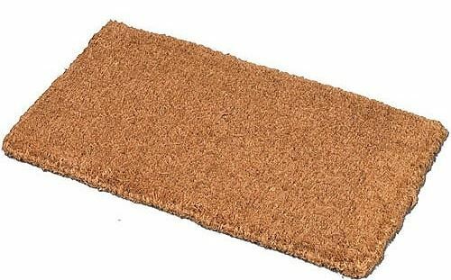 Plain Door Mat Tough Natural Coir Pvc Back Welcome Doormat Indoor