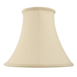 "Lampshade Cream 16"" Bell Carrie Ivory Cotton Mix Fabric 410mm Endon"