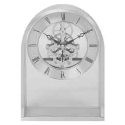 Widdop Silver Arch Skeleton Movement Mantel Clock W2855s