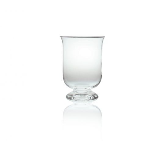 Glass Hurricane Lantern / Vase / Pillar Candle Holder 15.5 Cm