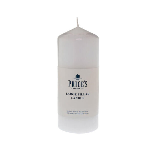 "Price's 6"" Large Church Pillar Colour Candle For Dinner Wedding Xmas"