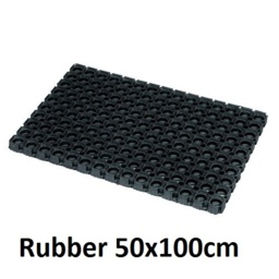 Jvl Outdoor Rubber Scraper Mat 50x100cm - Rondo