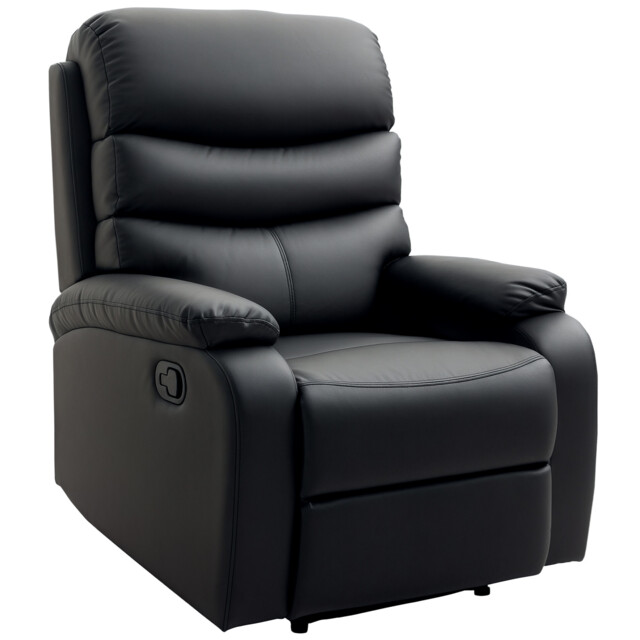 Homcom Manual Recliner Chair Armchair For Living Room With Footrest
