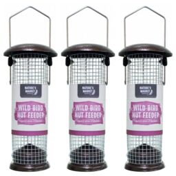 3x Wild Bird Hanging Bird Nut Seed Feeder Garden Feeding Station