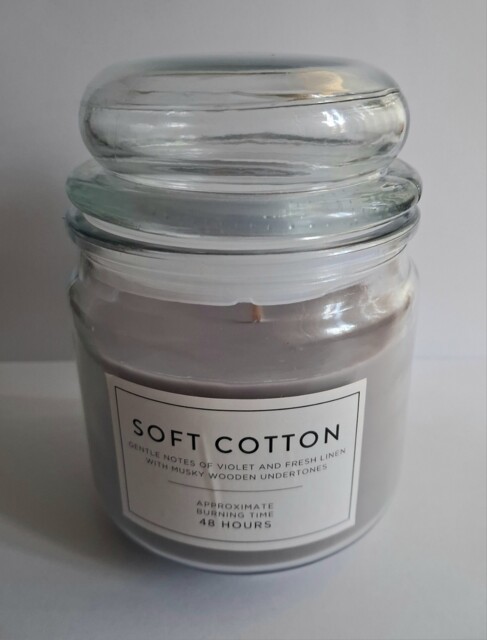 Soft Cotton Candle Asda 48 Hours Burning Time Violet And Fresh Linen