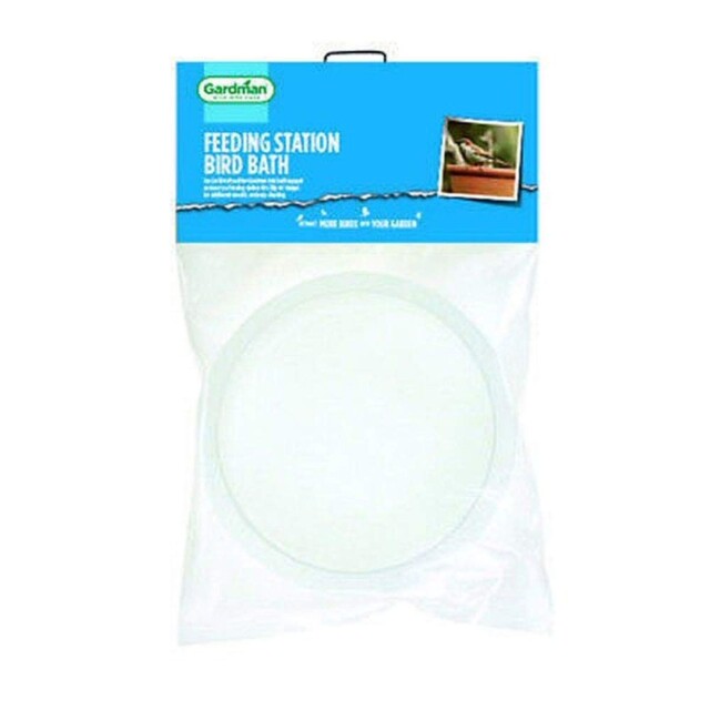 Gardman A01511 Feeding Station Bird Bath Clear 17x17x4 Cm
