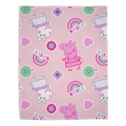 Peppa Pig Fleece Blanket Icon Suzy Sheep Rainbows Children's - 100cm X