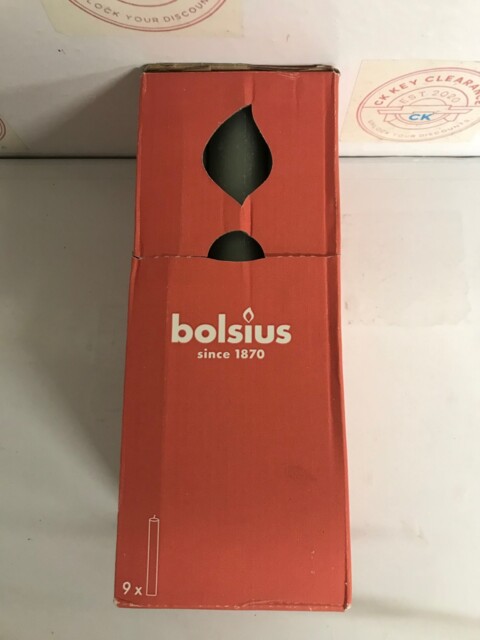 Bolsius - Tapered Candle Xl Rustic - 23 X 3 Cm - Olive Green