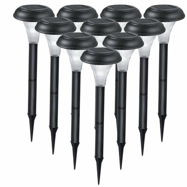 Solar Garden Lights For Outdoor – 10 Bright Light Set, Waterproof