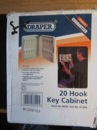 Draper 38209 20 Key Hook Key Cabinet -