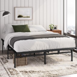 Justin Double Bed Frame - Bed 135x190 Cm - 36cm Height - Metal Bed