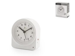 Analog Quartz Alarm Clock With Silent Continuous Movement, Snooze And