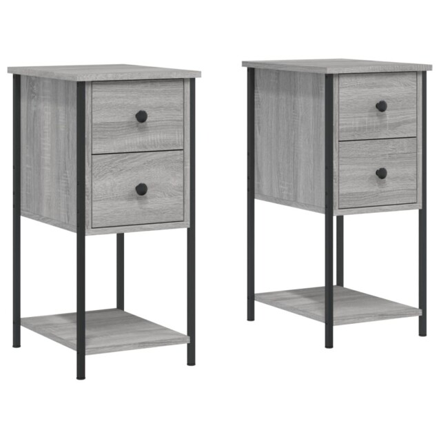 Bedside Cabinets Side Table Nightstand Bedside Table Engineered Wood