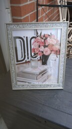 Happy 18th Silver Glitter Birthday Photo Frame Gift 8x10 Inces 16th