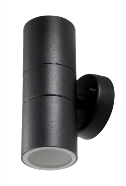 Spot Light Black Fenton Double Wall Ip44 Metal Outdoor Wall2-bk