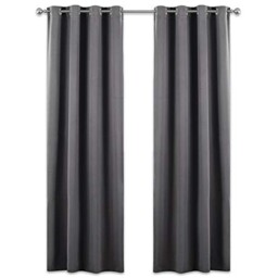 Blackout Thermal Curtains 84 Inch Drop For Living Room Grey Energy
