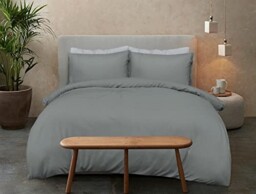 100% Bamboo Cotton Plain Charcoal Duvet Cover Quilt Pillow Cases