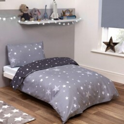 Dreamscene Galaxy Stars Duvet Cover With Pillowcase Kids Reversible