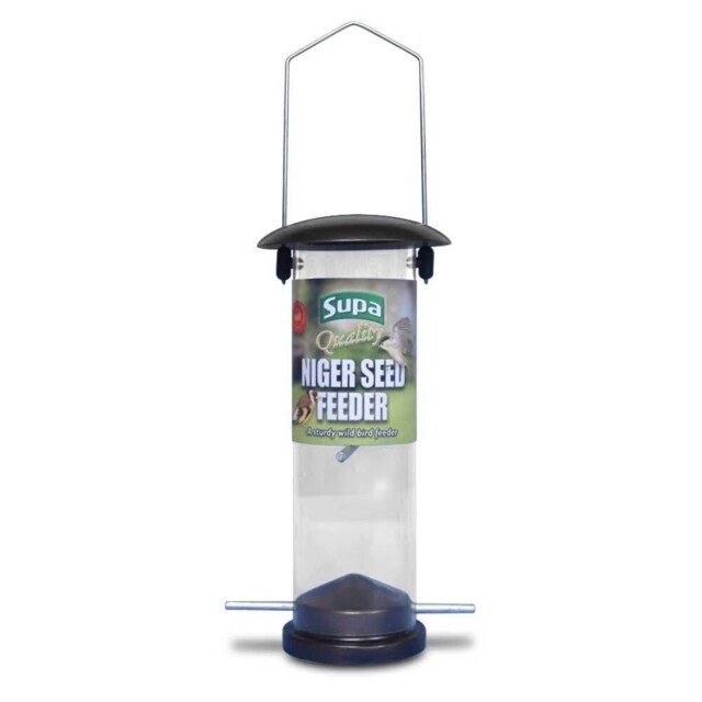 Supa Metal Niger Seed Feeder, Vit-35352 Transparent