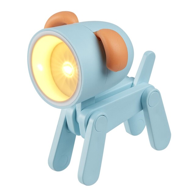 Tinc Mini Led Novelty Dog Desk Lamp - Moveable Limbs And Small, Blue
