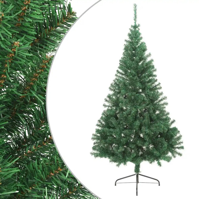 Artificial Half Christmas Tree With Stand Green 180 Cm Pvc Vidaxl