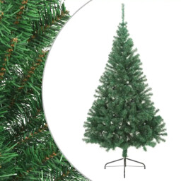 Artificial Half Christmas Tree With Stand Green 180 Cm Pvc Vidaxl