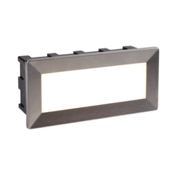 Outdoor Light Silver Ankle Led Stainless Steel Ip65 Rectangle