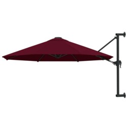 Wall-mounted Garden Parasol With Metal Pole 300 Cm