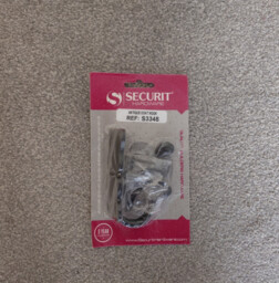 Securit S3345 Antique Style Black Coat Hooks (2 Pack)