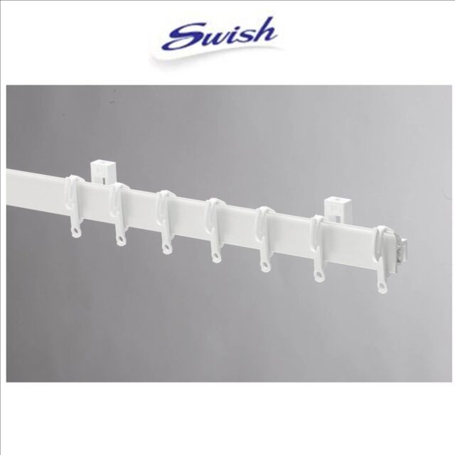 Curtain Rail Sologlyde White Plastic Track Swish For Straight Or Bay