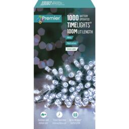 Premier 1000 Led Battery Operated Multi-action Christmas Tree Lights
