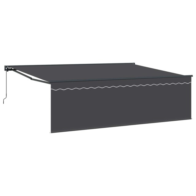 Vidaxl Retractable Awning Manual Anthracite 450 X 300 Cm, Alfresco