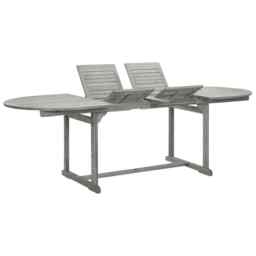 Garden Dining Table (160-240)x100x75 Cm Solid Acacia Wood Vidaxl