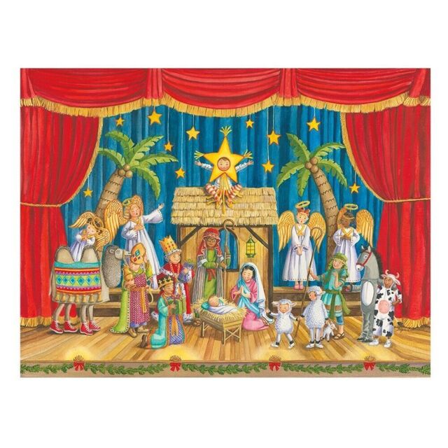 Children’s Nativity Play By Ingrid Slyder Caspari Advent Calendar 35 X