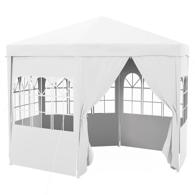Outdoor Gazebo Party Tent 3.9m Canopy Marquee With Removable Side