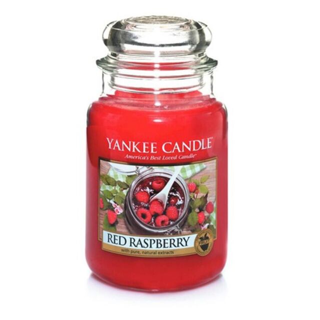 Yankee Candle Scented Large Jar Red Raspberry 110-150 Hours 567g