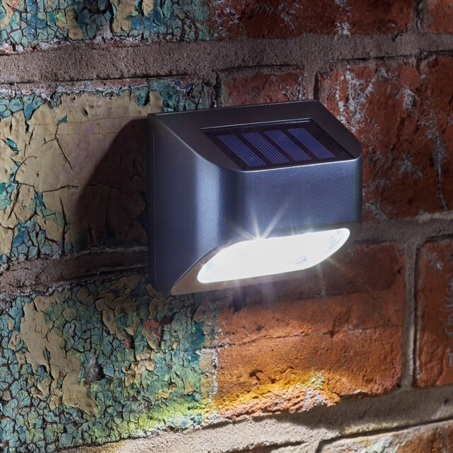 4pk Solar Premier Fence, Wall And Post Lights - Downlighter,