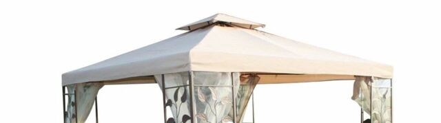 Spare Cover For A 3m Square Garden Gazebo- Beige In Colour