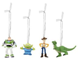 Disney Set Of 4 Toy Story Christmas Tree Hanging Decorations Xm8672