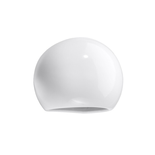 Boho Varnished Wall Lamp Globe Ceramic White Gloss E27 Led Sollux