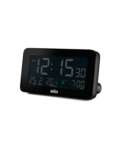 [domestic Authorized Import] Braun/brown Table Clock Digital Alarm