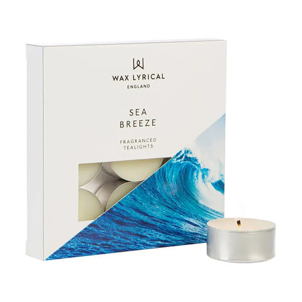 Wax Lyrical Sea Breeze Pack Of 9 Tealights
