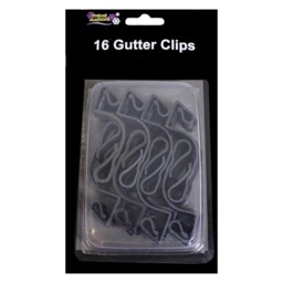 Christmas Light Decoration Pack Of 16 Gutter Hooks - Choose Colour