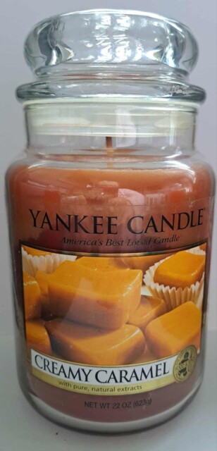 Yankee Candle Large Jar Creamy Caramel Brand 623g