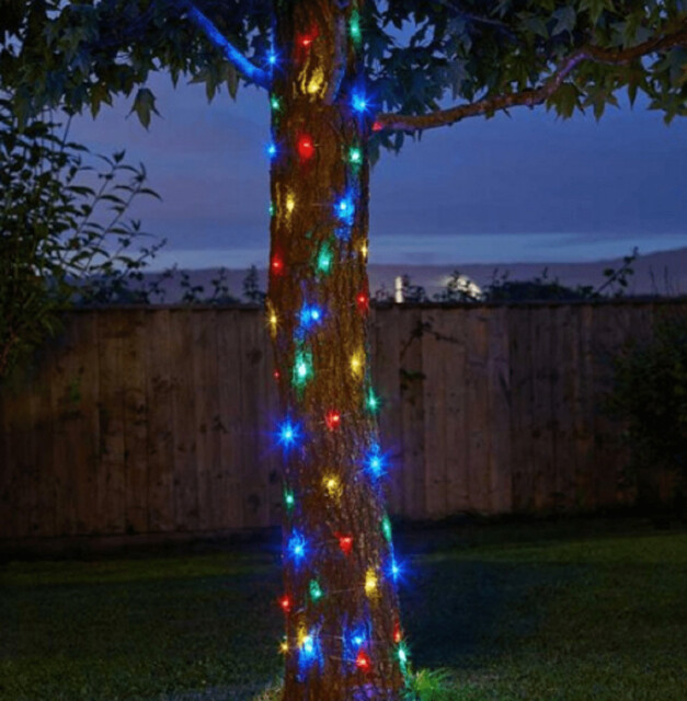 Smart Solar Firefly String Lights 100 Multi Coloured
