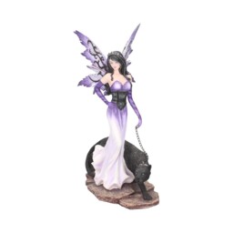 Panthea Purple Fairy And Panther Companion Figurine