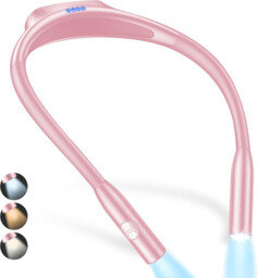 Neck Reading Light Rechargeable, Book Light Lamp With Memory Function