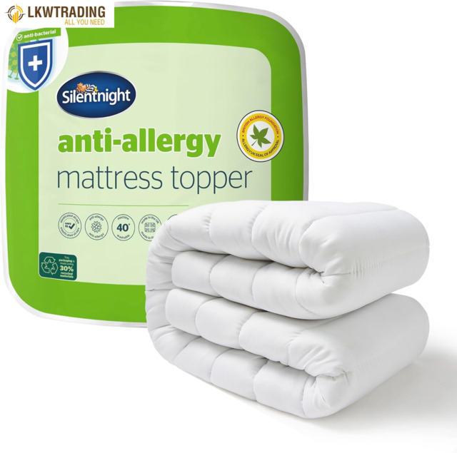 Anti-allergy Double Mattress Topper - Thick Deep Mattress Pad