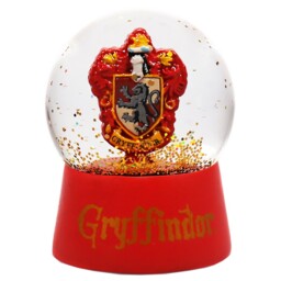 Harry Potter Snow Globe Gryffindor House Festive Glass Polyresin With