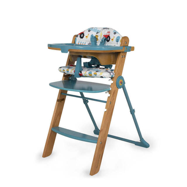 Cosatto Waffle Wooden Highchair 6-36 Months, Cushions & Trays Included
